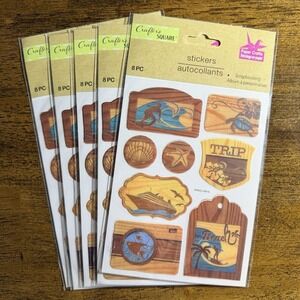 Large Crafter's Square Crafting/Scrapbooking Bundle-Stickers Tools Iron-Ons NEW